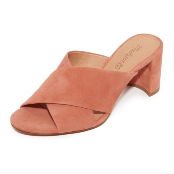 Madewell Shoes - MADEWELL Criss Cross Mid Heel Mule NWB
